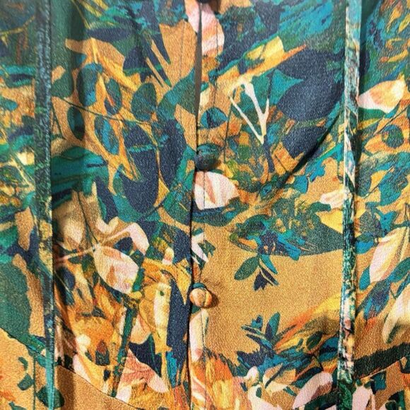 Soft Surroundings Small P Dakota Maxi Dress Floral Button Front Boho Cottage - Picture 5 of 8